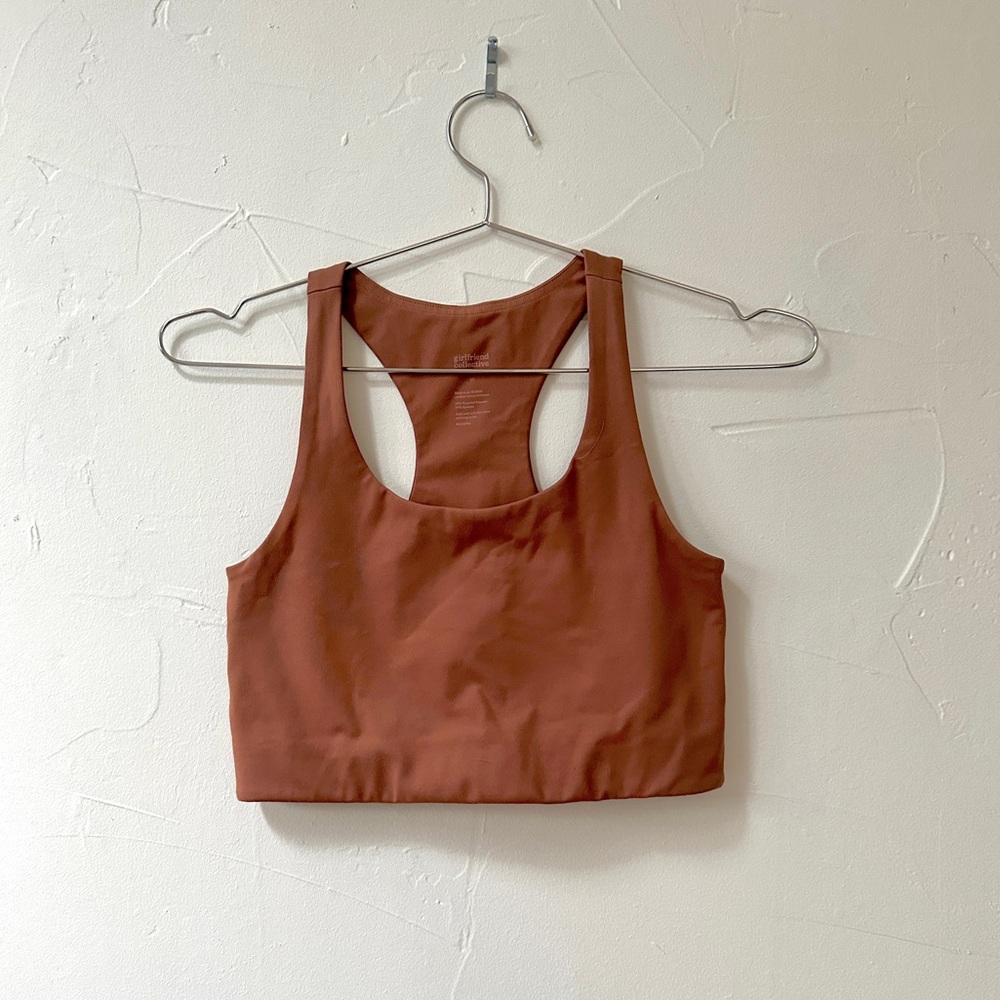 GIRLFRIEND COLLECTIVE Sports Bra - Size M - Terra Cotta